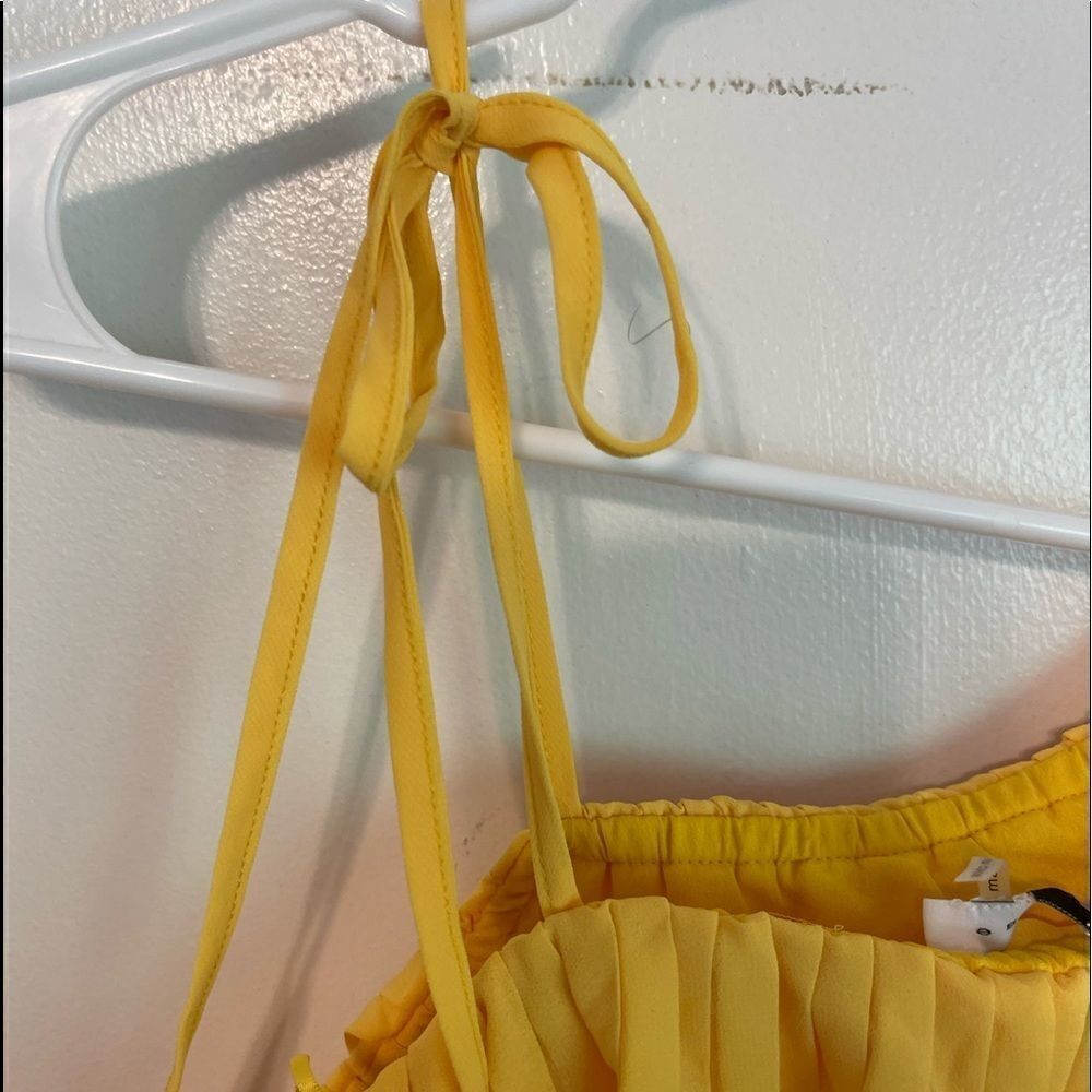 ENDLESS ROSE One Shoulder Yellow Mini Dress.Size S - Picture 7 of 16